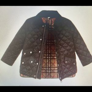 BURBERRY Children’s Black Jacket size 14  LIKE NEW